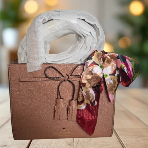 kate spade Handbags - Kate Spade 25th Anniversary Sam Icon Mini Tote Bag Blush w/ Scarf NWT